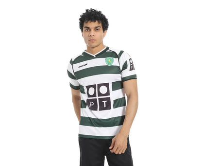 قميص سبورتينج لشبونة الأساسي 2002/03 مع طباعة رونالدو 28