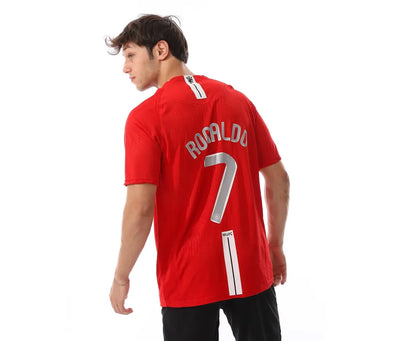 قميص مانشستر يونايتد الأساسي 2007/08 مع طباعة رونالدو 7